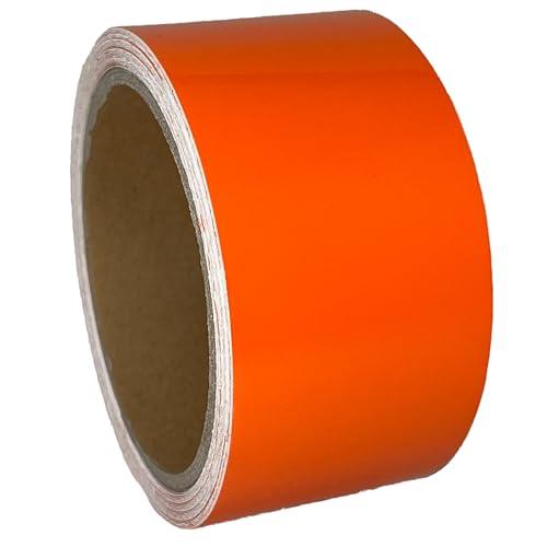 ハッピークロイツ テープ式 PVC カーラッピングフィルム 5cm幅 × 6m グロスオレンジ HZ...