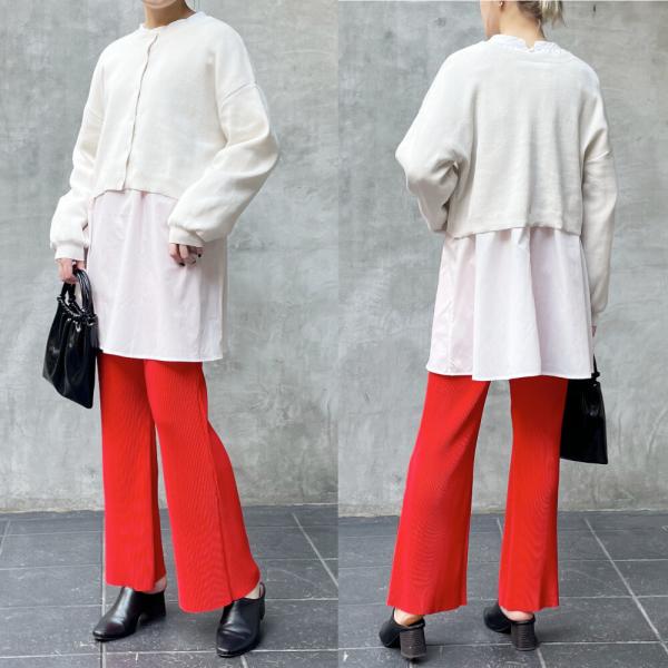 2wayカーディガン カラー アウター 羽織り レディース 重ね着 トップス スナップボタン 春 お...