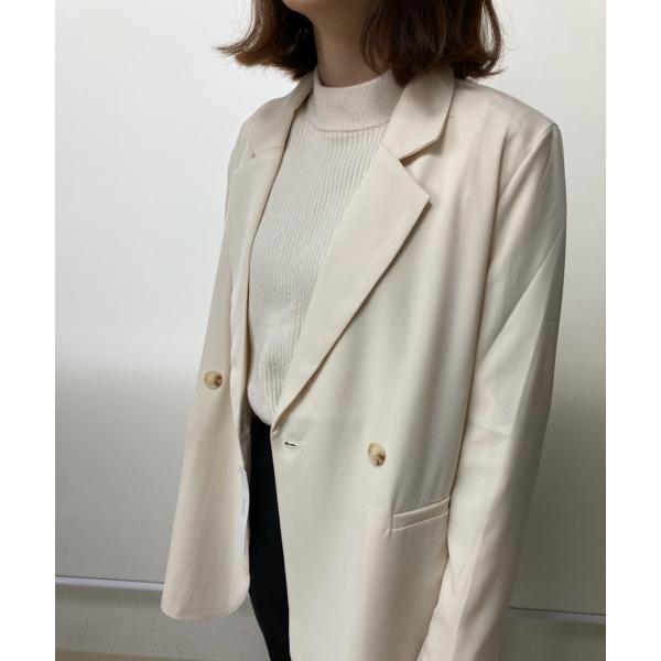 テーラード ジャケット アウター 羽織り 春 オフィス アイボリー 白 入学式 卒業式 カジュアル ...