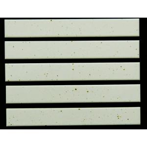 外壁・内壁用ボーダー磁器タイル　白擬石色艶なし　一枚単位の販売　227ｘ30ｘ10　EB306