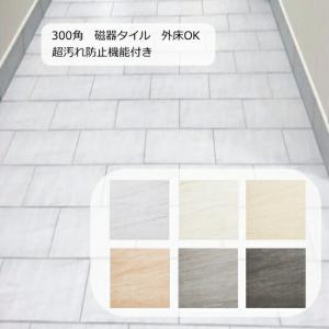 タイル 300角 和風 和 御影石風 滑り止め 磁器質 らくらくりーん 1枚 