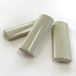 DIY アウトレットタイル 竹割タイル 75mm×24mm パールグレイ