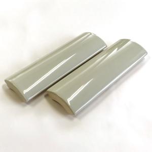 DIY アウトレットタイル 竹割タイル 108mm×34mm パールグレイ