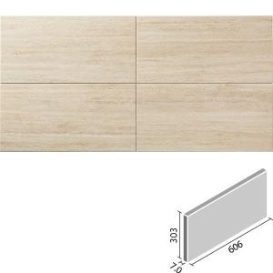 エコカラット ネオトラバーチン 606×303角平 ECP-630/TVT2 グレー エコ