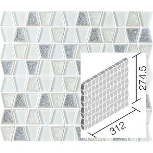 LIXIL（リクシル） ミックスモザイク コロリート 台形状平ネット張り