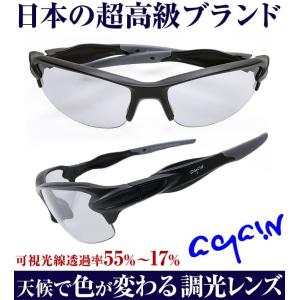 AGAIN調光サングラス 調光レンズ マットブラック加工 日本TOP級ブランドDNAメーカー共同開発｜time-yume7