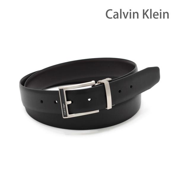 カルバンクライン ベルト Calvin Klein 11CK020014 BLK/BRN メンズ シ...