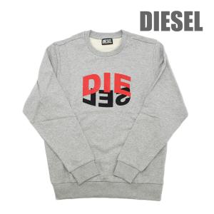 DIESEL ディーゼル スウェット グレー A00809 0IAJH-9CB メンズ トレーナー トップス ロゴ｜timeclub