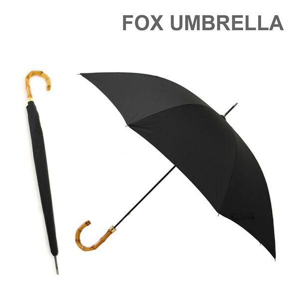 FOX UMBRELLAS フォックスアンブレラ 長傘 GM3 Whangee ブラック 雨具 ブラ...