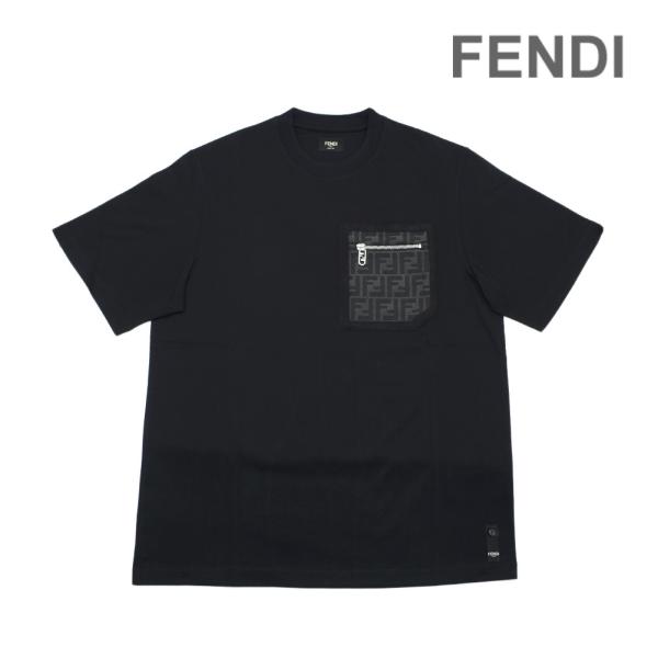 フェンディ Tシャツ FY1257-APM4-F0QA1 NERO ブラック メンズ FENDI F...
