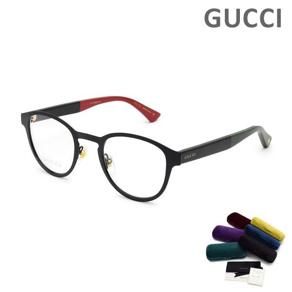 グッチ メガネ  眼鏡 フレーム のみ GG0161O-002 ブラック/グレー/レッド メンズ G...
