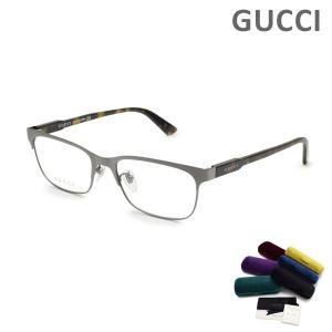 グッチ メガネ  眼鏡 フレーム のみ GG0494OJ-002 ルテニウム/ハバナ メンズ レディース ユニセックス GUCCI