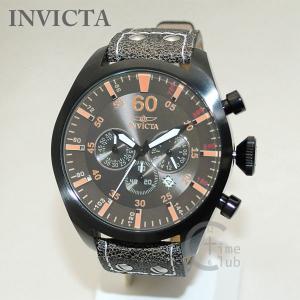 インビクタ 腕時計 INVICTA 時計 19671 Aviator アビエーター ブラウン レザー/ブラック メンズ インヴィクタ｜timeclub