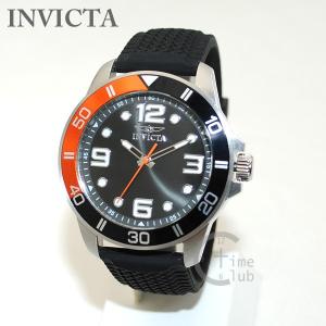 インビクタ 腕時計 INVICTA 時計 21853 Pro Diver プロダイバー ブラック/シルバー/オレンジ ブレス メンズ インヴィクタ｜timeclub