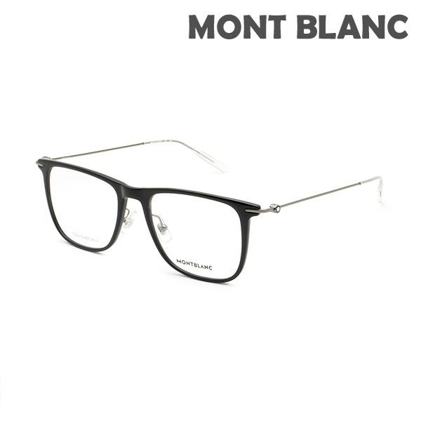 国内正規品 モンブラン メガネ 眼鏡 フレーム のみ MB0206O-001 ブラック ノーズパッド...