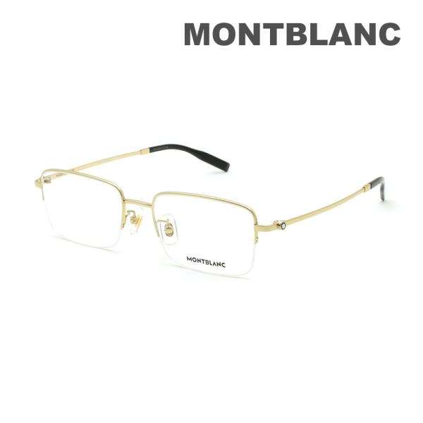 国内正規品 モンブラン メガネ 眼鏡 フレーム のみ MB0313OA-002 ゴールド ノーズパッ...