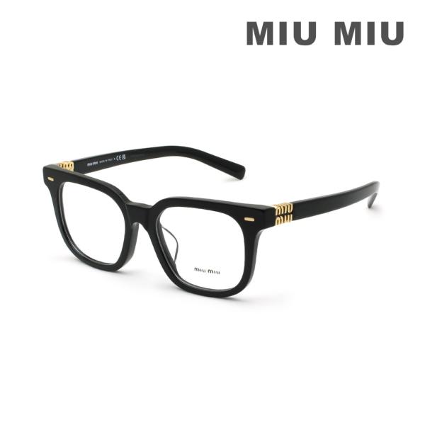MIU MIU ミュウミュウ 眼鏡 フレーム のみ MU06XVF 16K1O1 50 ブラック ア...