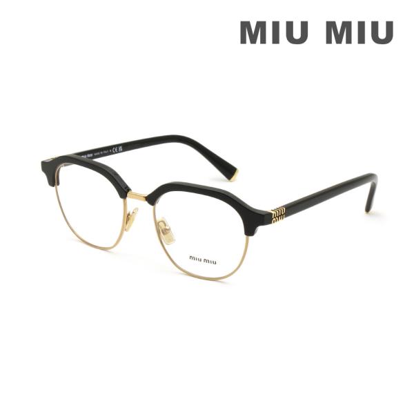 MIU MIU ミュウミュウ 眼鏡 フレーム のみ MU10XV 16K1O1 50 ブラック ノー...