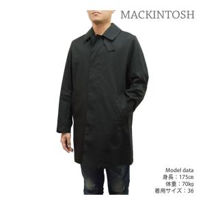 マッキントッシュ ステンカラーコート MO5383-MOP5446 CAMBRIGDE ブラック メンズ MACKINTOSH｜timeclub