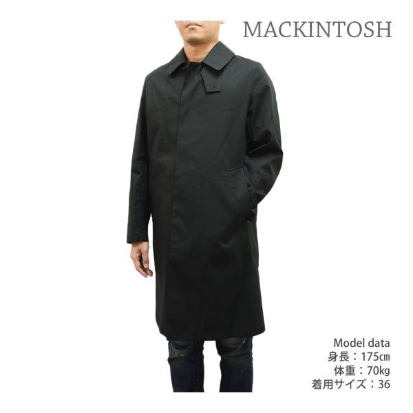 マッキントッシュ ステンカラーコート MO6122-MOP5563 MANCHESTER ブラック ...