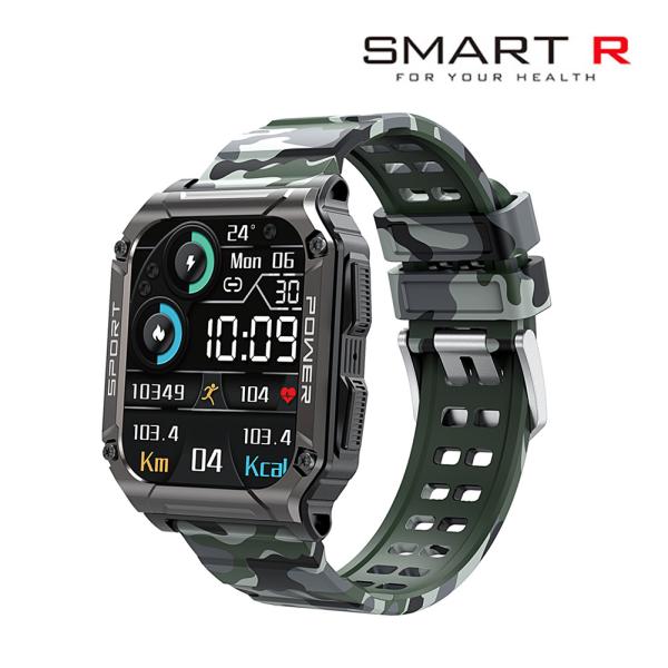 国内正規品 SMART R スマートウォッチ NX-13 カモフラージュ メンズ レディース 腕時計...