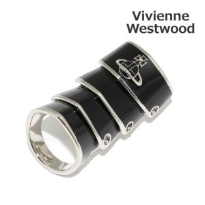 ヴィヴィアンウエストウッド リング 指輪 6404016O-02P166 ARTEMIS RING ブラック メンズ レディース Vivienne Westwood｜timeclub