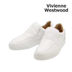 23SS ヴィヴィアンウエストウッド 靴 CLASSIC SLIP-ON 75030008W-L0005-A401 ホワイト レディース スリッポン｜timeclub