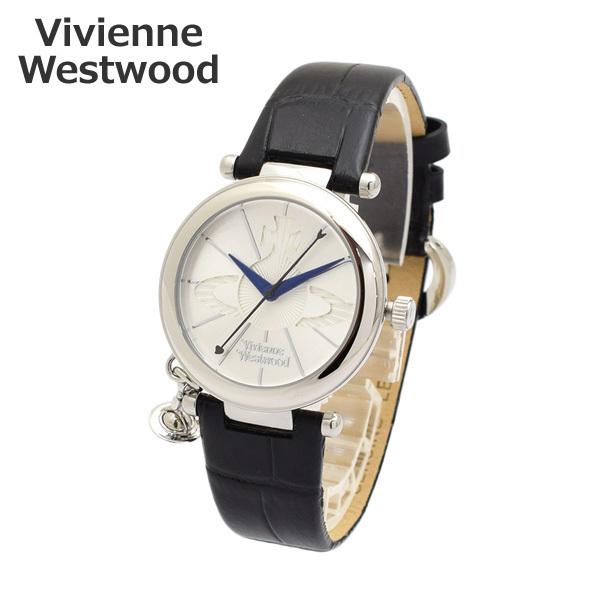 ヴィヴィアンウエストウッド 腕時計 VV006SSBK シルバー/ブラック レザー レディース Vi...