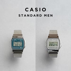 CASIO STANDARD MEN カシオ A158WEM 腕時計 時計 ブランド メンズ レディース 男の子 女の子 チープカシオ チプカシ デジタル メタル ギフト プレゼント