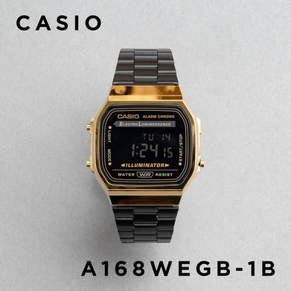 CASIO STANDARD カシオ A168WEGB-1B 腕時計 時計 ブランド メンズ レディ...