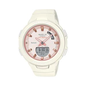 並行輸入品 10年保証 CASIO BABY-G G-SQUAD カシオ ベビーG Gスクワッド BSA-B100CS-7A 腕時計 時計 ブランド レディース アナデジ 歩数計 ブルートゥース 防水｜timelovers