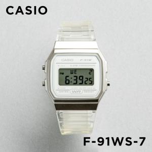 並行輸入品 10年保証 CASIO STANDARD カシオ スタンダード F-91WS-7 腕時計 時計 ブランド メンズ レディース チープカシオ チプカシ デジタル 日付 クリア