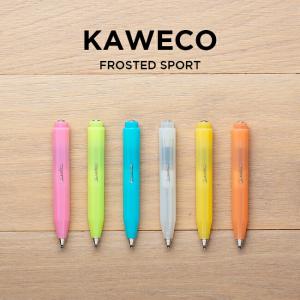 並行輸入品 KAWECO FROSTED SPORT BALLPEN カヴェコ フロステッドスポーツ ボールペン 筆記用具 文房具 ブランド 油性 クリア スケルトン ギフト プレゼント｜timelovers