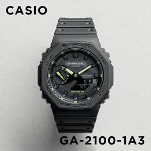 並行輸入品 10年保証 CASIO G-SHOCK カシオ Gショック GA-2100-1A3 腕時計 時計 ブランド メンズ 男の子 アナデジ 日付 カレンダー 防水 黒 黄緑 カシオーク