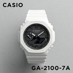 並行輸入品 10年保証 CASIO G-SHOCK カシオ Gショック GA-2100-7A 腕時計 時計 ブランド メンズ 男の子 アナデジ 日付 カレンダー 防水 ホワイト カシオーク｜timelovers