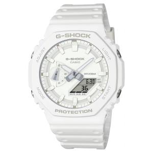 並行輸入品 10年保証 CASIO G-SHOCK カシオ Gショック GA-2100-7A7 腕時計 時計 ブランド メンズ 男の子 アナデジ 日付 防水 ホワイト カシオーク｜timelovers