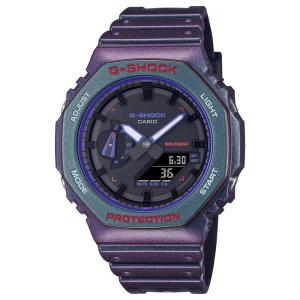 CASIO G-SHOCK カシオ Gショック GA-2100AH-6A 腕時計 時計 ブランド メンズ 男の子 デジタル 日付 防水 パープル カシオーク ギフト プレゼント