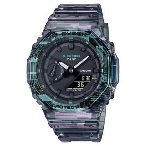 並行輸入品 10年保証 CASIO G-SHOCK カシオ Gショック GA-2100NN-1A 腕時計 時計 ブランド メンズ 男の子 アナデジ 日付 防水 スケルトン クリア カシオーク