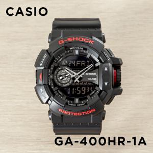 並行輸入品 10年保証 CASIO G-SHOCK カシオ Gショック GA-400HR-1A 腕時計 時計 ブランド メンズ 男の子 アナデジ 日付 カレンダー 防水 ブラック 黒 レッド