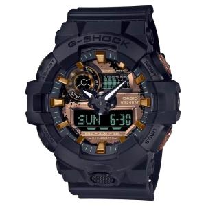 並行輸入品 10年保証 日本未発売 CASIO G-SHOCK カシオ Gショック GA-700RC-1A 腕時計 時計 ブランド メンズ 男の子 アナデジ 日付 防水 ブラック 黒｜timelovers