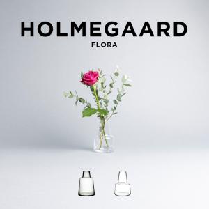 並行輸入品 日本未発売 HOLMEGAARD FLORA VASE ホルムガード フローラ ベース ブランド 花瓶 花器 フラワーベース インテリア 北欧 クリア ブラック 黒 ブルー