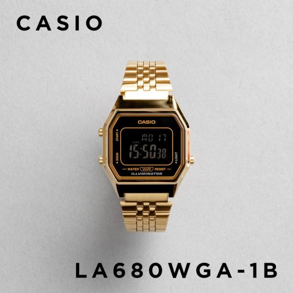 CASIO STANDARD カシオ LA680WGA-1B 腕時計 時計 ブランド レディース チ...