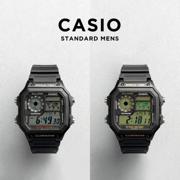 並行輸入品 10年保証 CASIO STANDARD MENS カシオ スタンダード AE-1200...