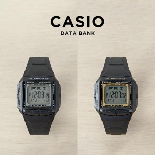 並行輸入品 10年保証 CASIO DATA BANK カシオ データバンク 腕時計 ブランド メン...