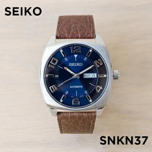 並行輸入品 10年保証 日本未発売 SEIKO ESSENTAILS セイコー エッセンシャルズ SNKN37 腕時計 時計 ブランド メンズ 逆輸入 アナログ 自動巻き レザー 皮ベルト