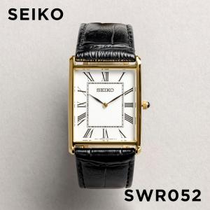 並行輸入品 10年保証 日本未発売 SEIKO ESSENTAILS セイコー エッセンシャルズ SWR052 腕時計 時計 ブランド メンズ レディース 逆輸入 アナログ 革ベルト 角型｜timelovers