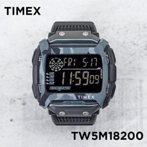 日本未発売 TIMEX タイメックス コマンド ショック 54MM TW5M18200 腕時計 時計 ブランド メンズ デジタル ブラック 黒 グレー カモフラージュ 迷彩 海外モデル