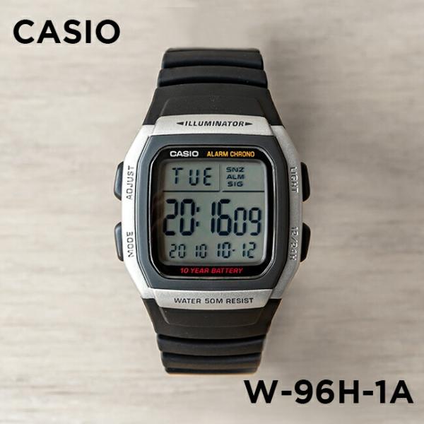 並行輸入品 10年保証 CASIO STANDARD カシオ スタンダード W-96H-1A 腕時計...