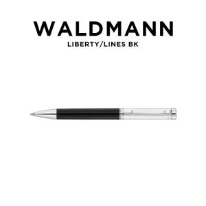並行輸入品 日本未発売 WALDMANN CAPLESS ROLLER LIBERTY LINES BK ヴァルドマン キャップレスローラー リバティ ラインズ ブラック ボールペン 6920 ブランド｜timelovers