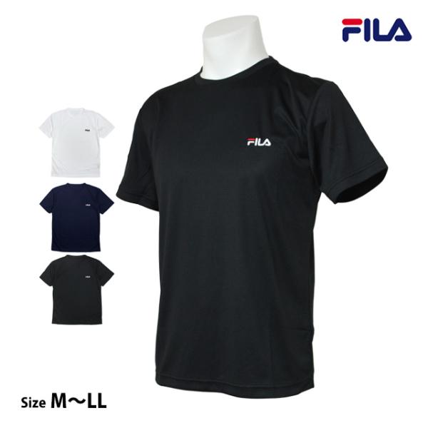 半袖 Tシャツ メンズ フィラ FILA クルーネック 丸首 吸湿冷感 UVカット シンプル カット...